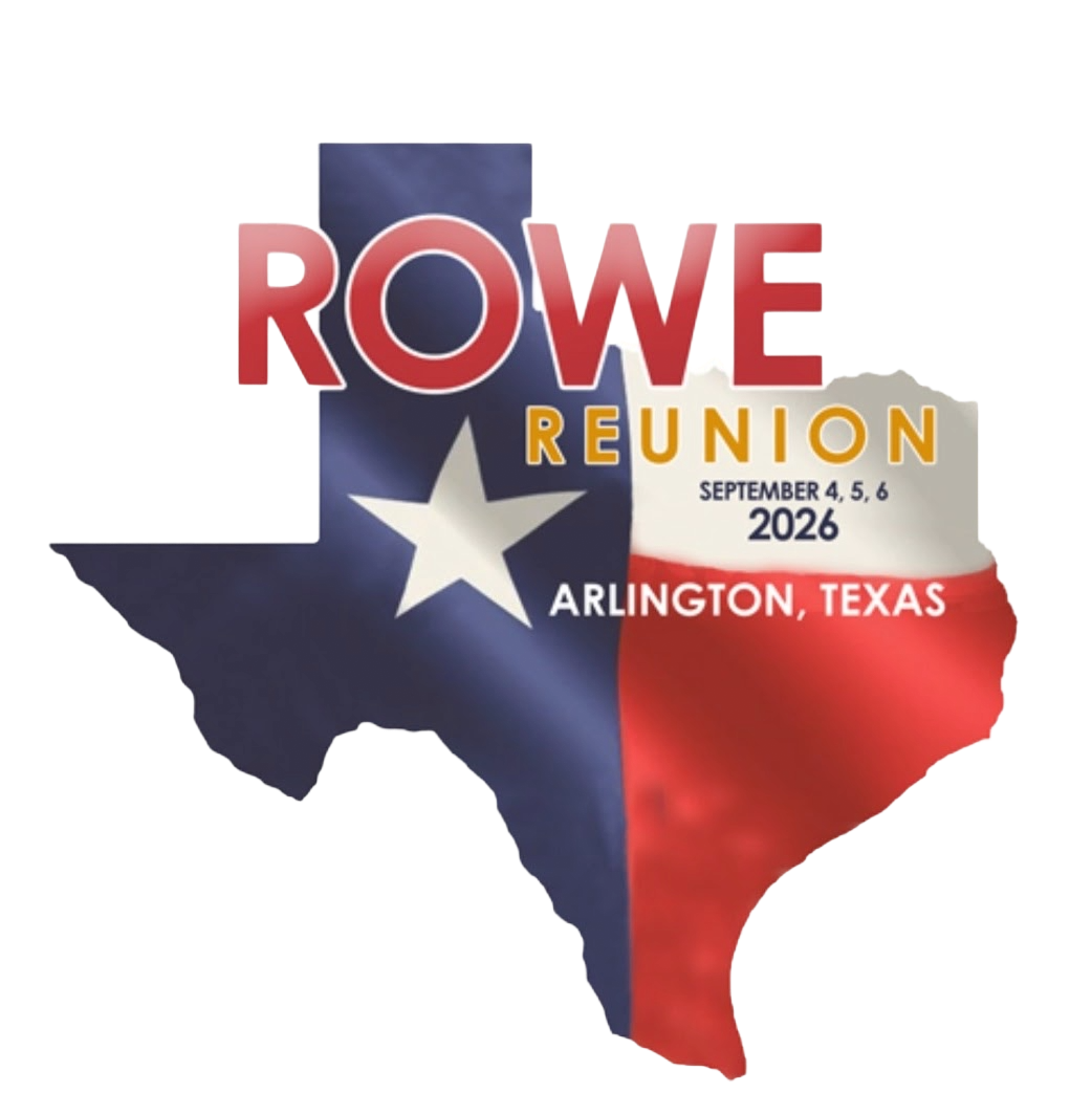 Rowe Family Reunion 2026 Texas logo