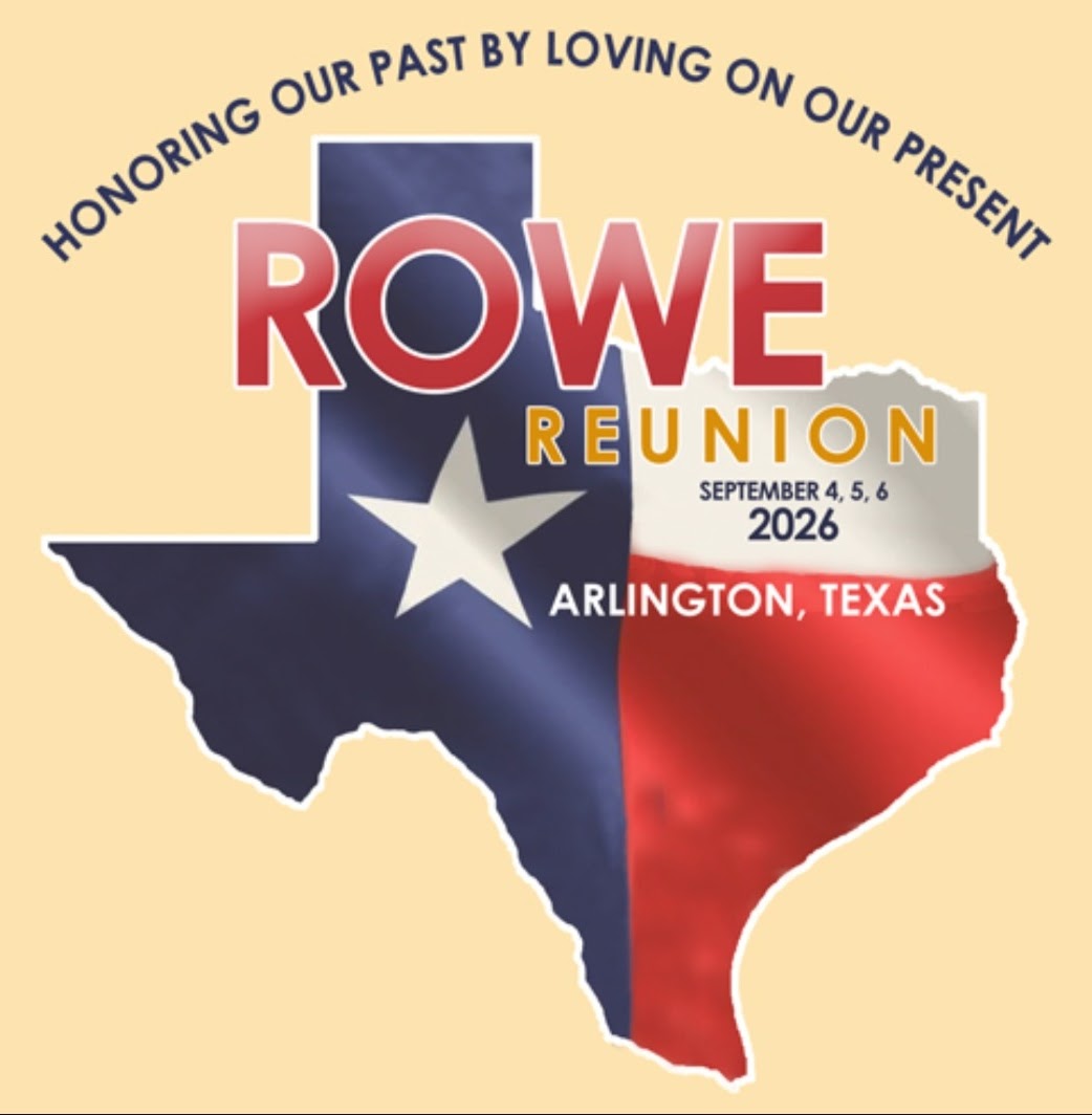 Rowe Family Reunion 2026 artwork with the reunion theme
